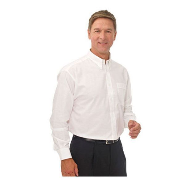 Picture of 4 X Double Two Polycotton Oxford Weave Wrinkle Free Cotton Rich Long Sleeve Shirt