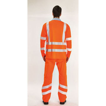 Picture of Keep Safe XT Coolviz Plus Long Sleeve High Visibility Orange Polo Shirt - Pack of 5