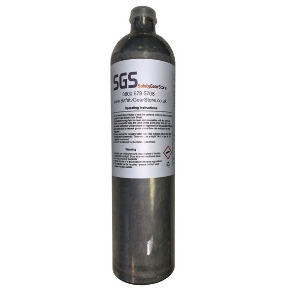 Picture of MicroClip XL/X3 SGS Gas 099 (R) Bump/Calibration Gas (Quad Gas)