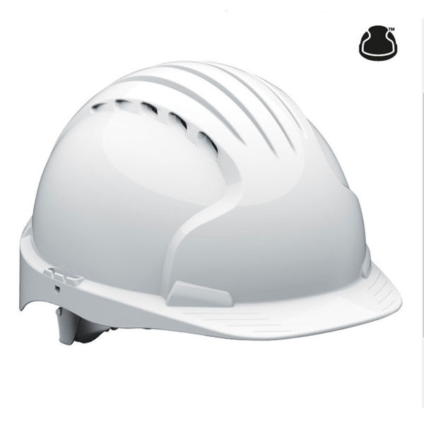 Picture of JSP AKF170-000-100 EVO5 Olympus Hard Hat - Wheel Ratchet - White - Vented