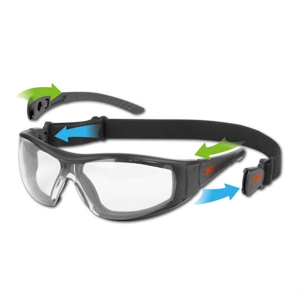 Picture of JSP ASA450-151-102 Stealth Hybrid Safety Eyewear K & N Rated - Pack of 10
