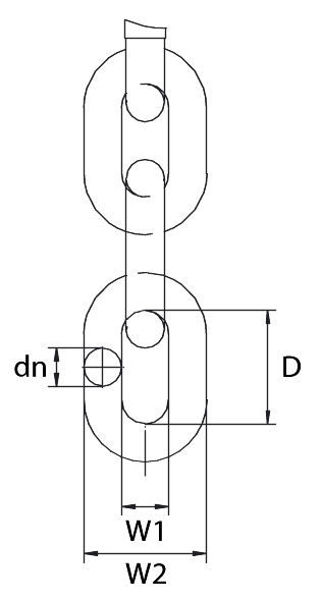 Picture of GT Lifting G10C6 Grade 10 Short Link Chain