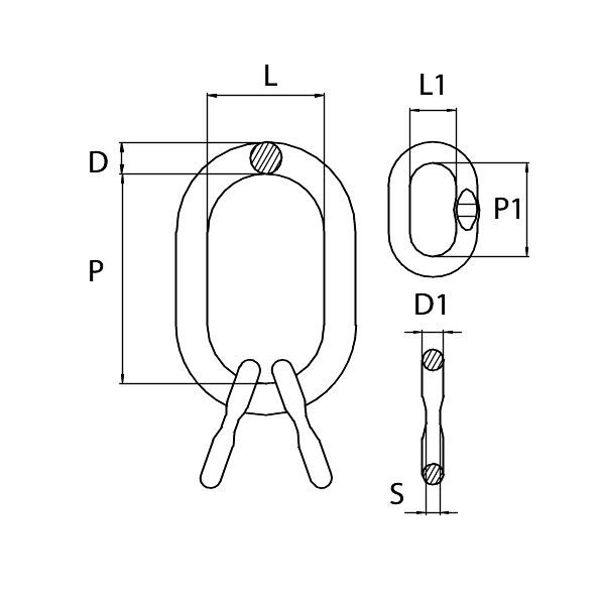 Picture of GT Lifting G10QA7 Grade 10 Quad Master Link Assemblies