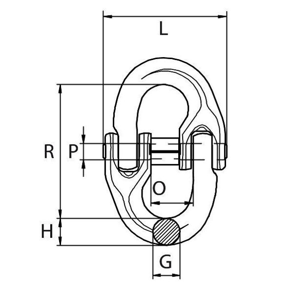 Picture of GT Lifting G10CC6 GT Grade 10 Component Connector