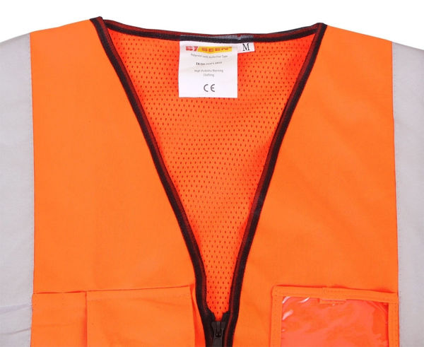 Picture of Bclick WCENGEXECOR Orange Hi VIS Executive Waistcoat