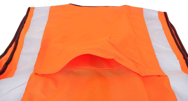 Picture of Bclick WCENGEXECOR Orange Hi VIS Executive Waistcoat