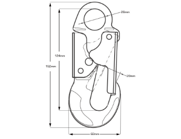 Picture of Guardian PPEH-45 Alloy Snap Hook Connector