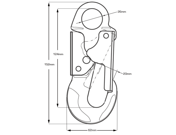 Picture of Guardian PPEH-45 Alloy Snap Hook Connector