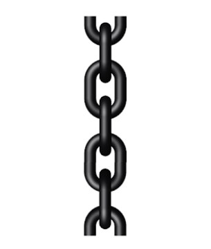 Picture of GT Lifting Grade 8 Short Link G8C Black Painted Finish Chain
