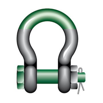 Picture of GT Lifting GPSUP Green Pin Super Bow Shackles