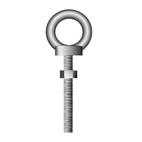 Picture of Stainless Steel Long Shank Eyebolt with Nut & Washer - SSEBL