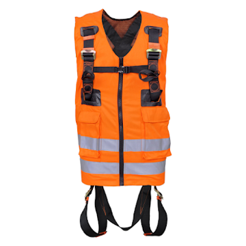Picture of Kratos FA 10 303 00 Orange High-Visibility Body Harness