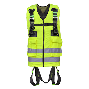 Picture of Kratos FA 10 302 00 Yellow High-Visibility Body Harness