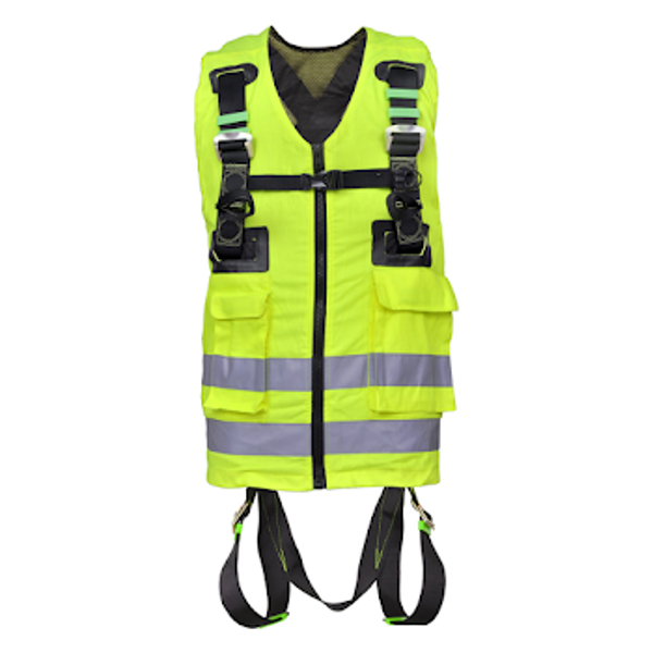 Picture of Kratos FA 10 302 00 Yellow High-Visibility Body Harness