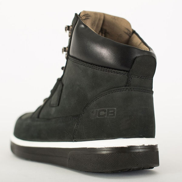 Picture of JCB Black 4CX/B Cow Nubuck Upper Hiker Shoes