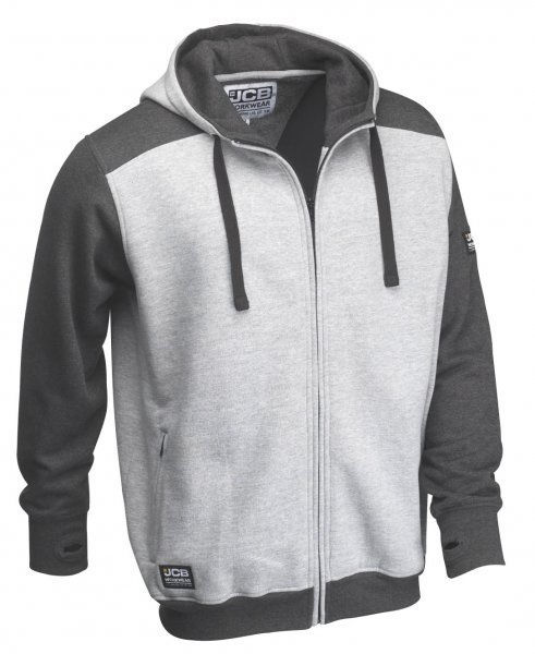 Picture of JCB Trade Zipped D+IQ Hoodie Two Tone Grey Jacket