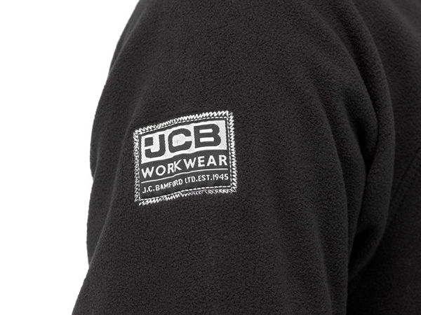 Picture of JCB Full Zip D+AD Black Micro Fleece