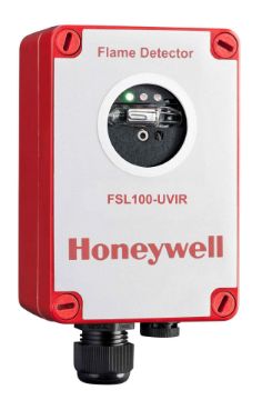 FSL100-UVIR UV/IR flame detector. Suitable for ATEX zone 2/22; FM 3611 Class 1,2&3 Div2 EN54-10 (HIGH sensitivity) certificate. FM3260 approval. Red Housing.