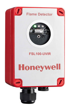 FSL100-IR3 Triple IR flame detector. Suitable for ATEX zone 2/22; FM 3611 Class 1,2&3 Div2 EN54-10 (HIGH sensitivity) certificate. FM3260 approval. Red Housing.