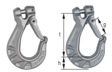 William Hackett Cromox Grade 6 Clevis Sling Hooks CGHF