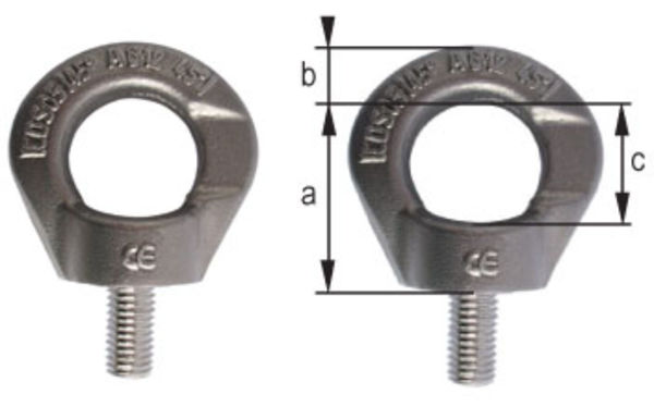 William Hackett Cromox Grade 6 Swivel Lifting Eye Bolt