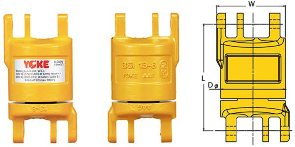 William Hackett Grade 8 Insulated Blank Swivels