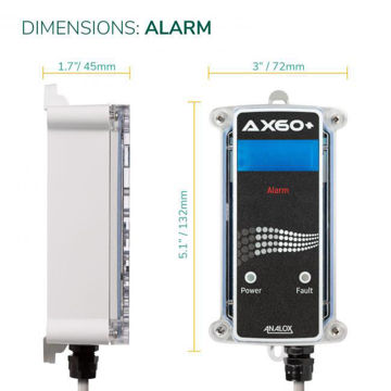 Analox Ax60+ Strobe Alarm (Blue)