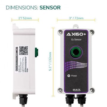 Analox AX60SCQYA Quick Connect AX60 O2 Sensor