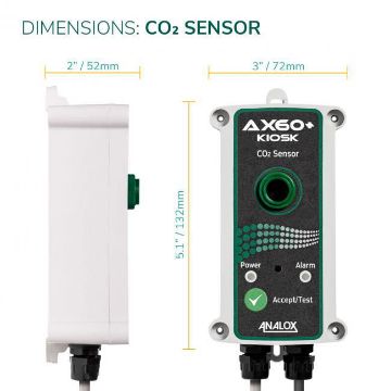 Analox AX60-K CARBON DIOXIDE (CO2) GAS DETECTOR