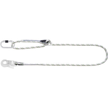 Picture of Kratos FA 40 902 20 Work Positioning Kernmantle Rope Lanyard W/ Ring Adjuster