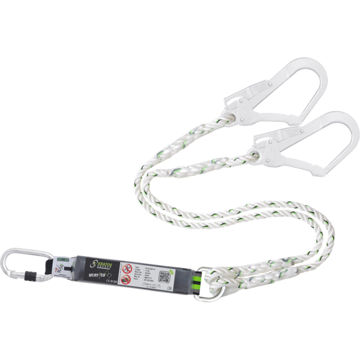 Picture of Kratos FA 30 200 15 1.5m Forked Energy Absorbing Twisted Rope Lanyard & Connectors