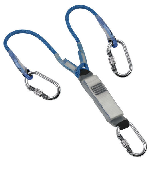 Picture of Ikar IK13FK100Y13 Rope Energy Absorbing Twin Legged Lanyard