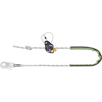 Picture of Kratos FA 40 906 50 Work Positioning Kernmantle Rope Lanyard W/ Grip Adjuster