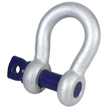 GT Blue Pin Standard Bow Shackles with Screw Pin	