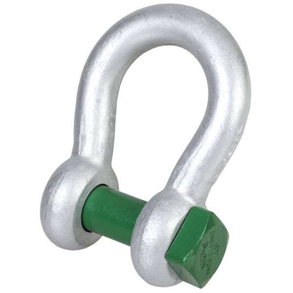 Green Pin Square Head Bow Shackles	