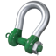 Green Pin Heavy Duty Polar Bow Shackles with Safety Nut and Bolt Pin	