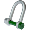 Green Pin BigMouth Dee Shackle With Safety Nut & Bolt	