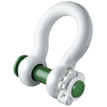 Green Pin ROV Release Polar Shackles With Locking Clamp	