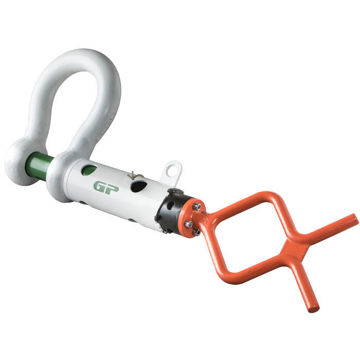 Green Pin ROV Guided Pin Shackle With Fishtail-Handle	