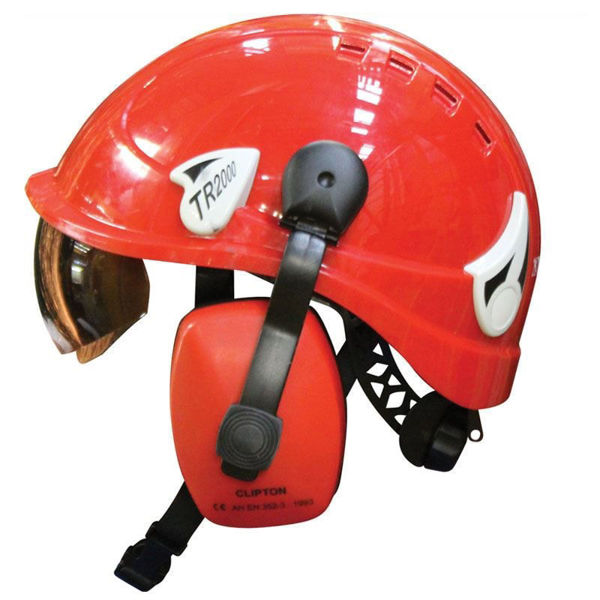 Tractel 60252 Helmet with 4 point chinstrap (Red)