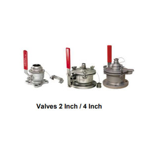 HERMetic Deck Valve A-4-2-1 SS Flange ANSI 150 lbs 4''  Valves P/N TS 98172