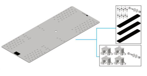 Universal mounting plate for travflex 2