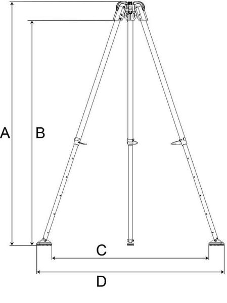 G.Tripod 230 Compact Dimensions