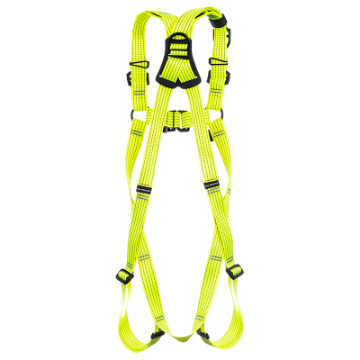 RidgeGear RGH5 Glow High Visibility Rescue Harness - Back