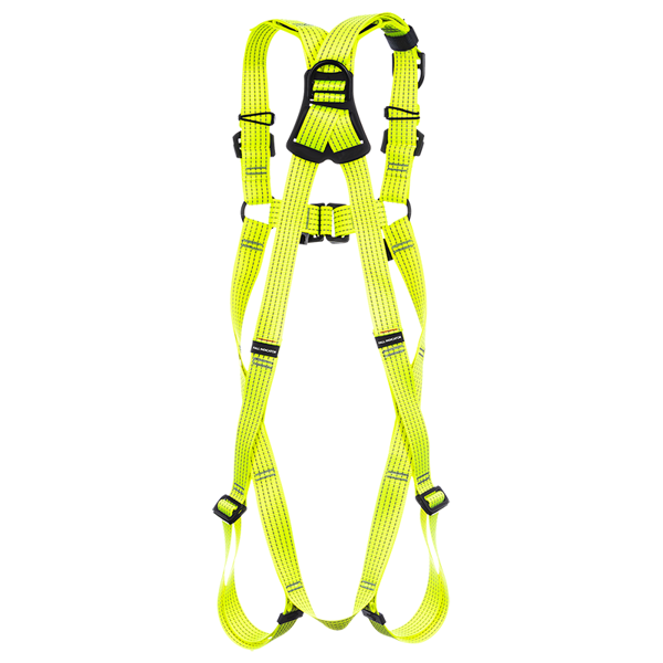 RidgeGear RGH5 Glow High Visibility Rescue Harness - Back