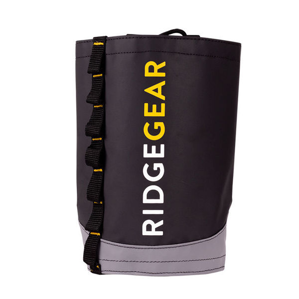 RidgeGear Drawstring/Black/Grey PVC Tool Bucket