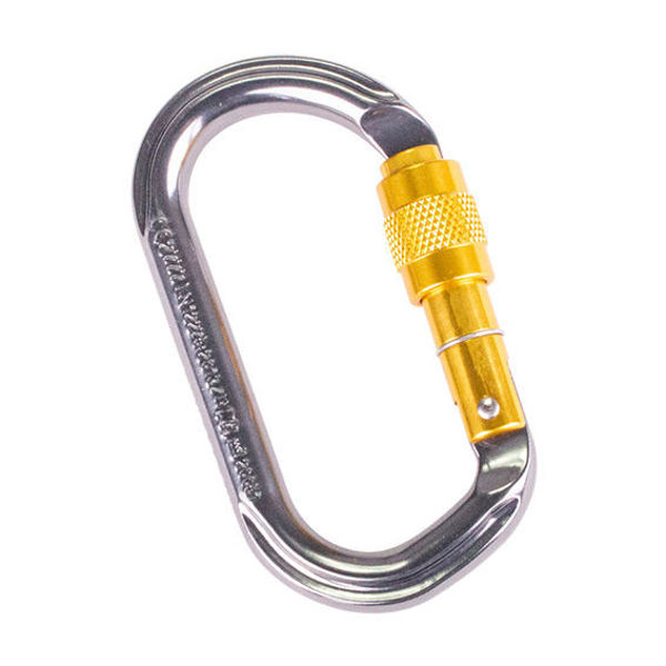 RidgeGear 19mm Aluminium Screwgate Karabiner