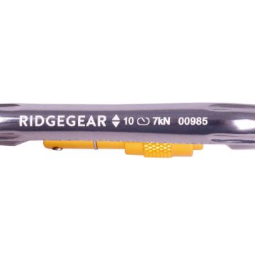 RidgeGear 19mm Aluminium Screwgate Karabiner