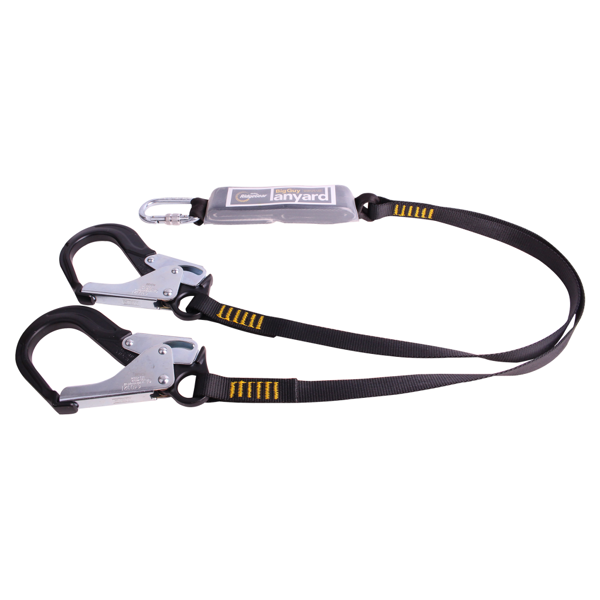 RidgeGear RGL3 BigGuy Twin Leg Webbing Lanyard & Shock Absorber for users up to 140kg