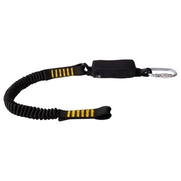 RidgeGear RGL6 Single Leg Elasticated Webbing Lanyard & Shock Absorber